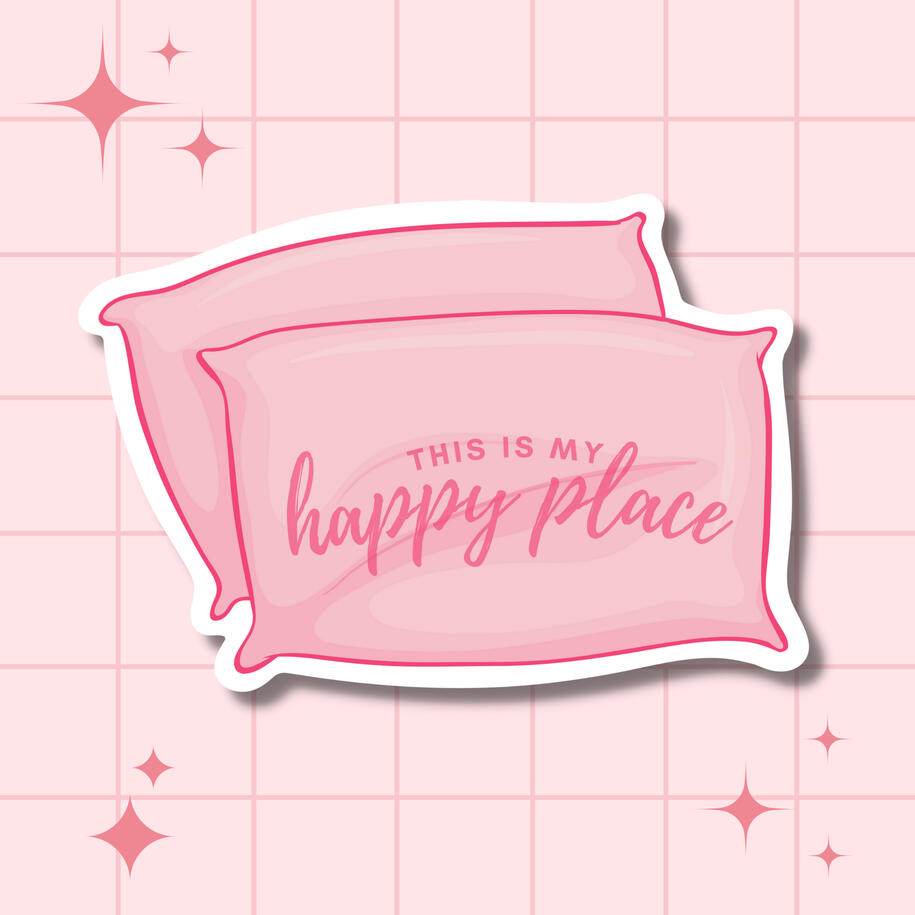 Happy Place Laptop Sticker