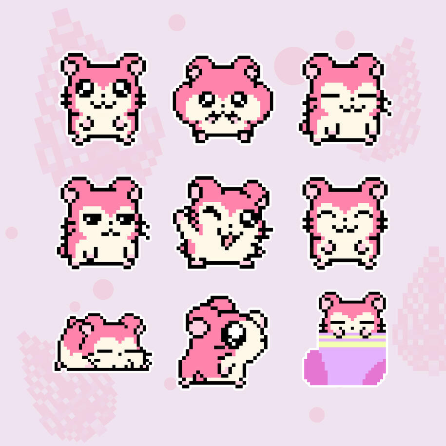 Berri the Hamster Stickers